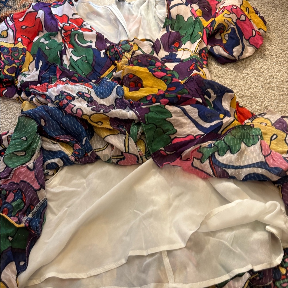 RHODE Madeline Swing Dress - Psychedelic Resort or Festival Wear - Picture 4 of 7